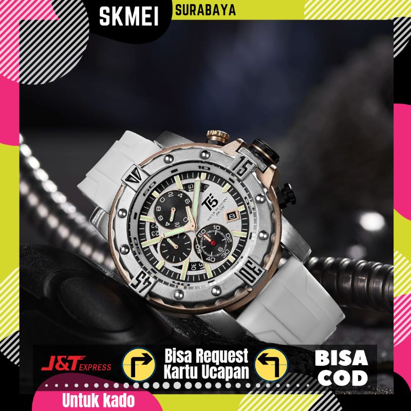 JAM TANGAN ANTI AIR T5 H 3757 G ORIGINAL