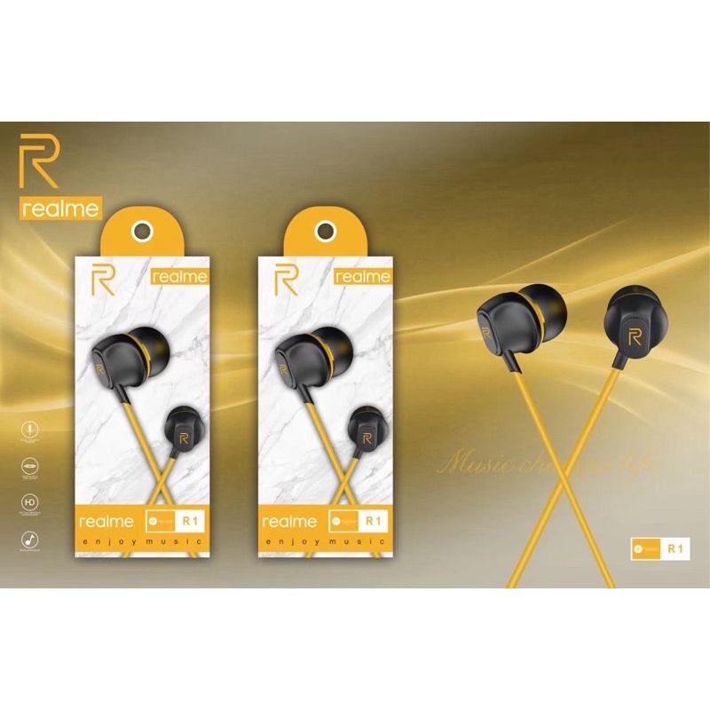 Headset Realme Stereo Headset Realme C11 C12 C15 C17