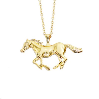 Import Terbaru Brief Fashion Fashion Men Simulation Horse Shaped Pendant Necklace