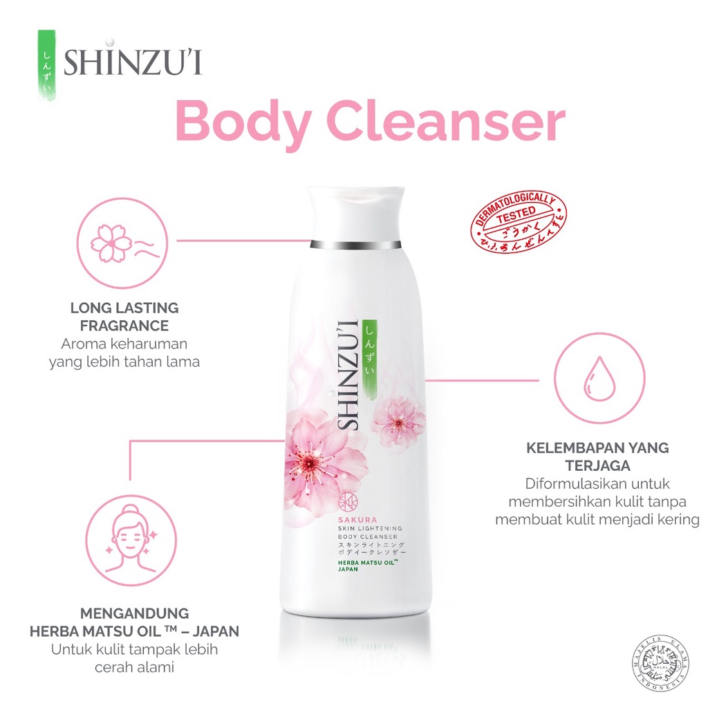 ⭐️ Beauty Expert ⭐️ Shinzui Sabun Cair 225ml - Shinzui Body Cleanser Skin Lightening Body Wash