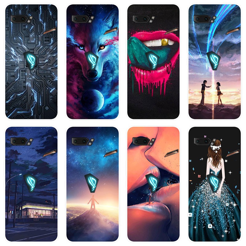 HP Soft Case Asus Rog Phone 2 Phone2 II ZS660KL Casing Silikon Untuk Asus Rog Phone 2