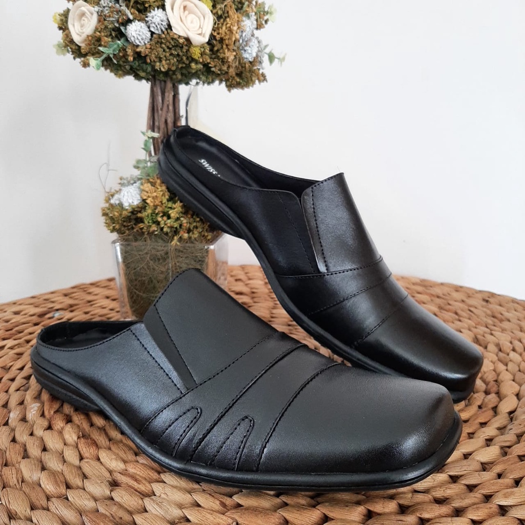 Sepatu Tutong Bostong Pria Asli Kulit Original Garut Hand Made Kuat anti Slip