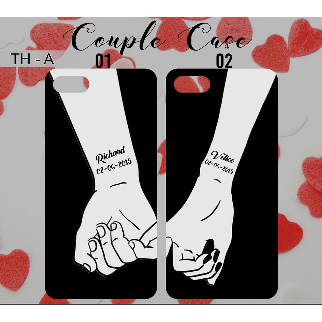 Custom Case PREMIUM Hard atau Soft  Semua  HP Couple Janji 