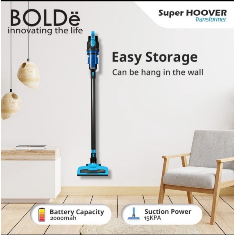 Vacuum Wireless BOLDe TRANSFORMER - Super Hoover Cordless - Portable