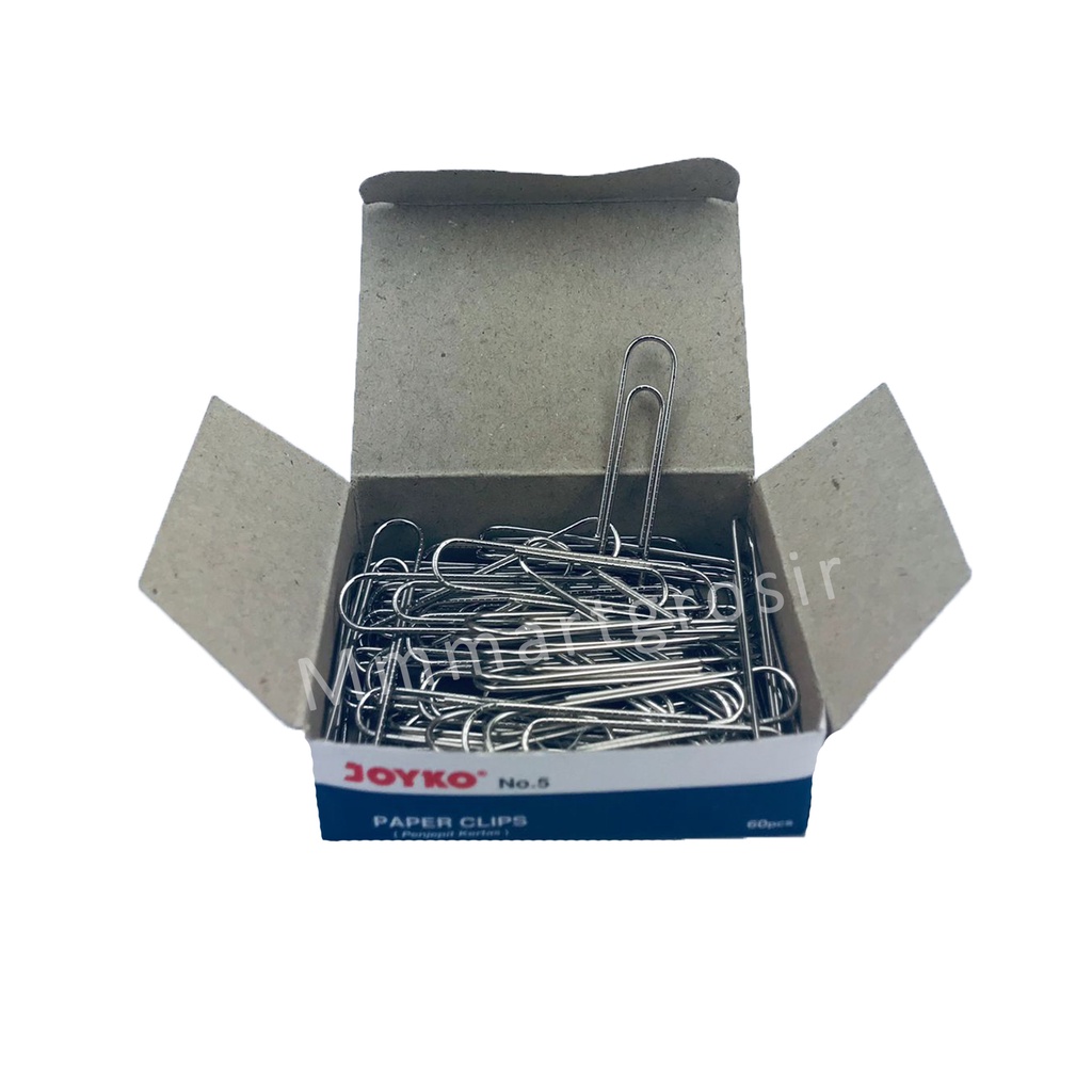 Joyko / Paper Clips No.5 / Penjepit Kertas / 50mm 60pcs