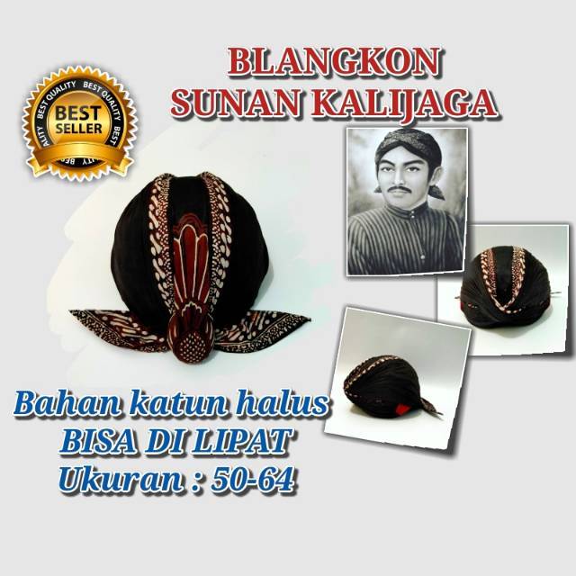 Blangkon Jawa / Blangkon Jogja / Blangkon Sunan Kalijaga / Blangkon Jogja Halus / Topi Pria