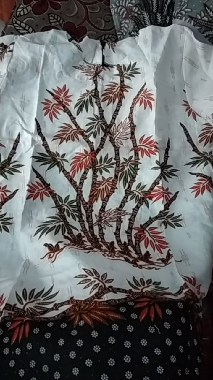 Batik Wanita Asj Sa Hrb026 Kenongo Kemeja Tosca Pendek