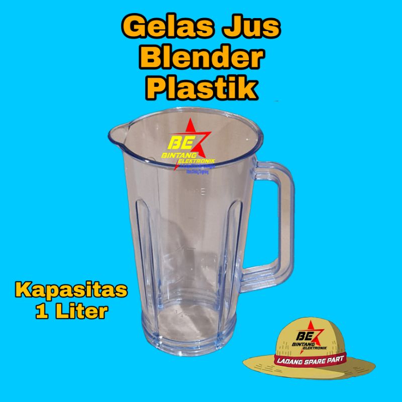 1  Gelas Tabung Jar Blender Miyako Sanex GMC Nasional omega plastik 1liter-1