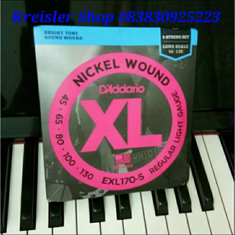 senar bass isi 5 Senar gitar bass EXL170-5 Guitar bass string Daddario