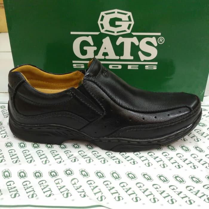 SEPATU KULIT GATS MP 2608 HITAM ORIGINAL FULL ORIGINAL