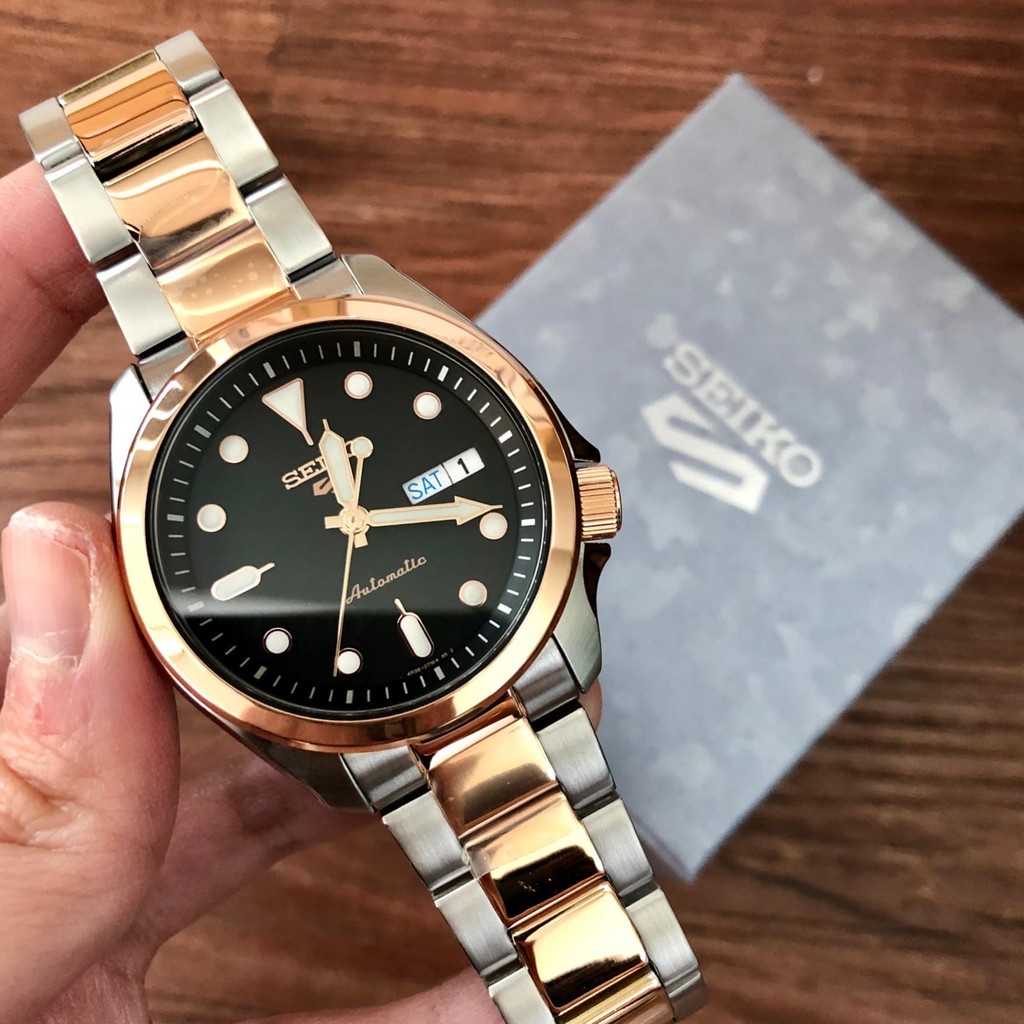 Seiko 5 Sports SRPE58K1 Automatic Rose Gold - Jam Tangan Pria SRPE58