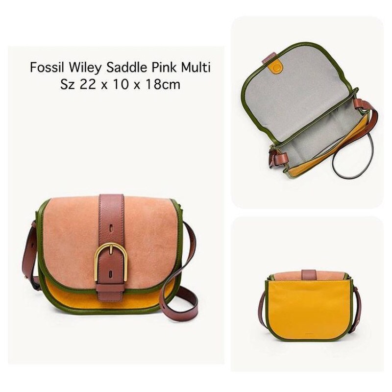 Tas Fossill Wiley Saddle Pink multi orignal