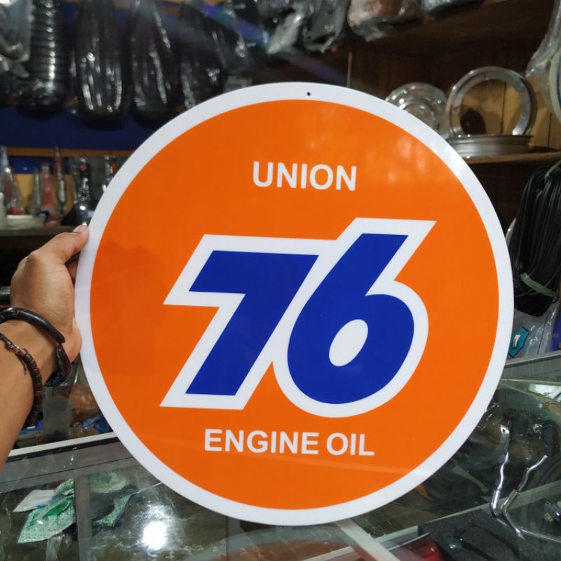 ENAMEL HIASAN UNION 76 ENGINE OIL LUBRICANT