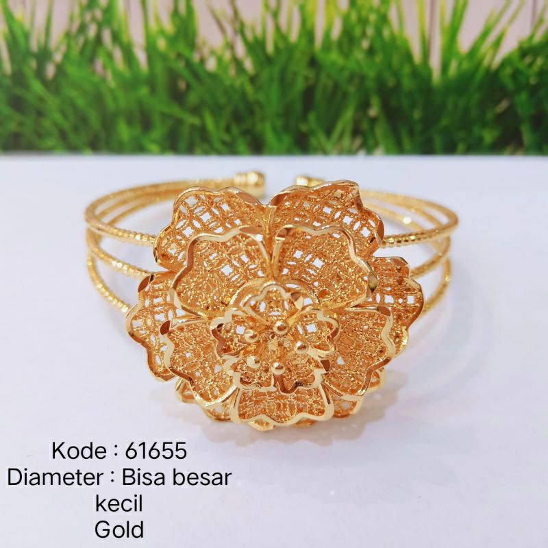 Gelang perhiasan xuping /Gelang Rose kendari warna gold 24k tidak mudah luntur tidak karat