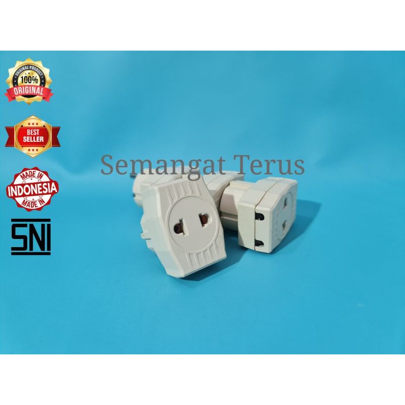 T multi Murah Kuningan / Stop kontak kaki 3 / Stop kontak kaki T