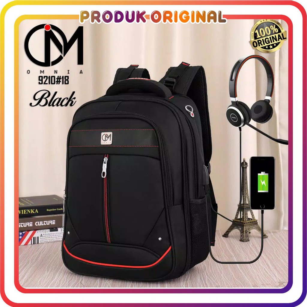 COD TAS RANSEL OMNIA ORIGINAL PRODUK IMPORT SERI 9210-18 FREE RAIN COVER