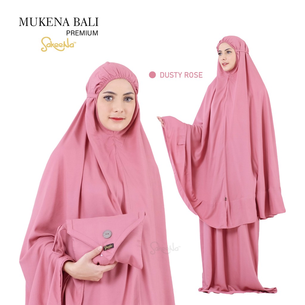 mukena bali premium sakeena jumbo dewasa polos