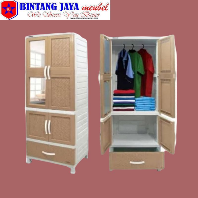 Lemari plastik Napolly CABRO 81 Lemari Modern