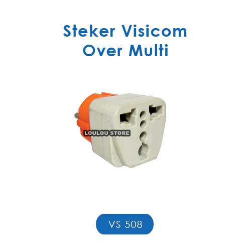 Sambungan Colokan Over Steker Serbaguna OVERSTEKER VISICOM VS-508