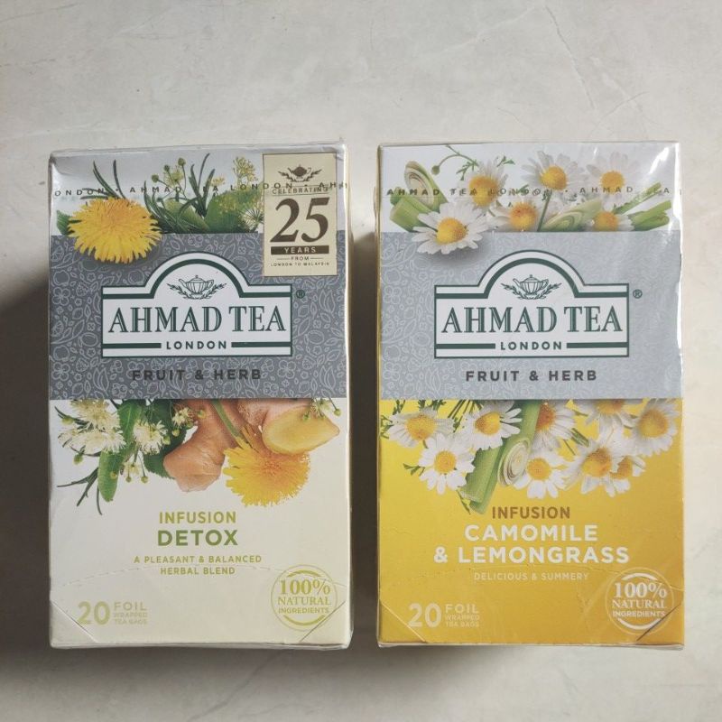 Ahmad tea fruit herb infusion detox camomile lemongrass