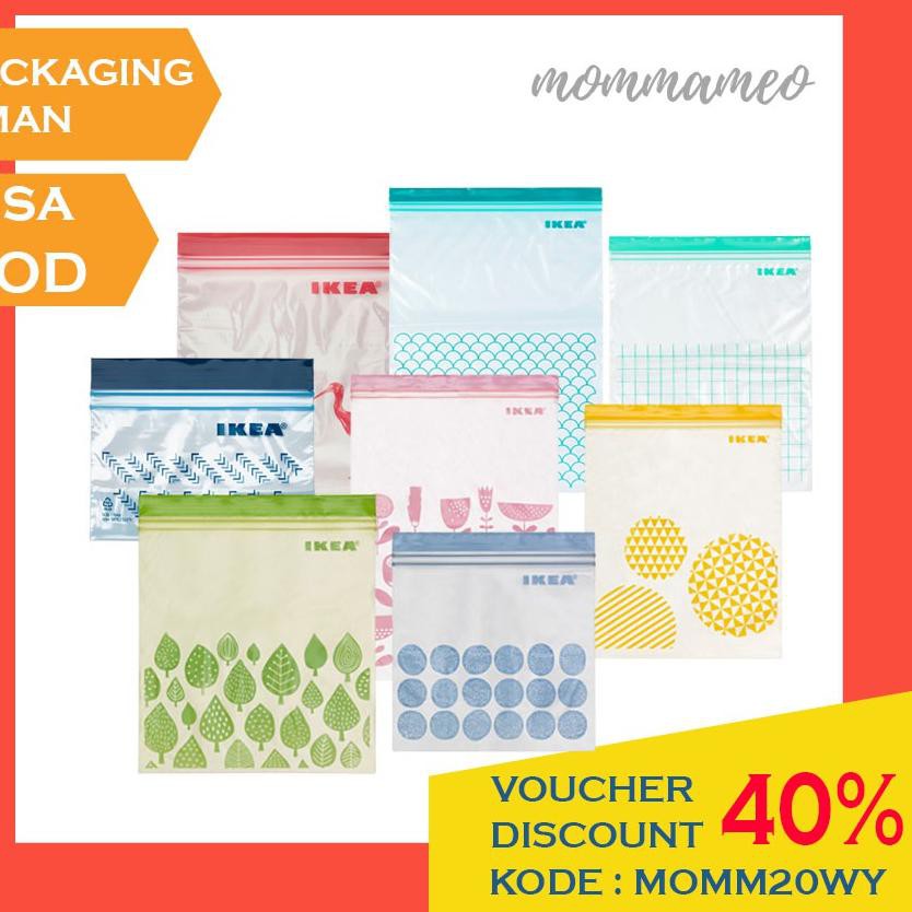 Murah banget SET PLASTIK KLIP IKEA, KANTONG PLASTIK, ZIPLOCK, ZIPPER BAG, PLASTIK SEAL ISTAD L28N01