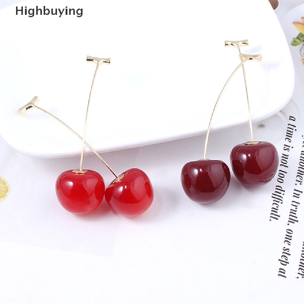 Anting Klip Desain Cherry Untuk Pria Dan Wanita Glory