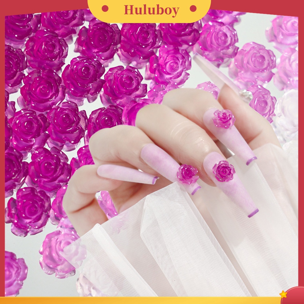 Huluboy Huluboy♡ Ornamen Bunga Camellia 3D Bahan Resin Untuk Dekorasi Nail Art