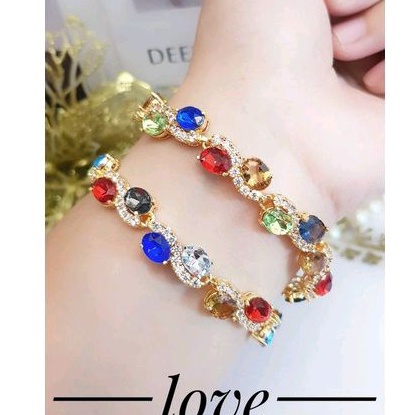 xuping gelang batu cantik gold wanita terlaris 79390