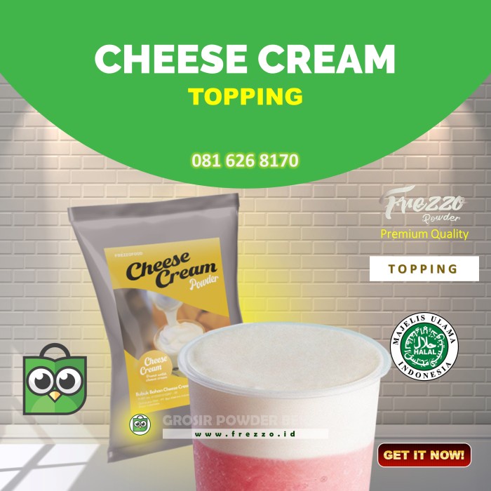 

[MURAH ORIGINAL] CHEESE CREAM / TOPPING FREZZO POWDER / 1KG