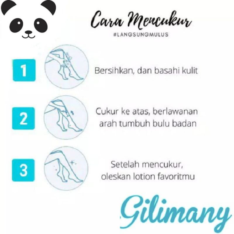 Alat Cukur Wanita Sensitive Isi 2 Razor Pisau Cukur (Mata 4&amp;6)⭐shopii-panda⭐