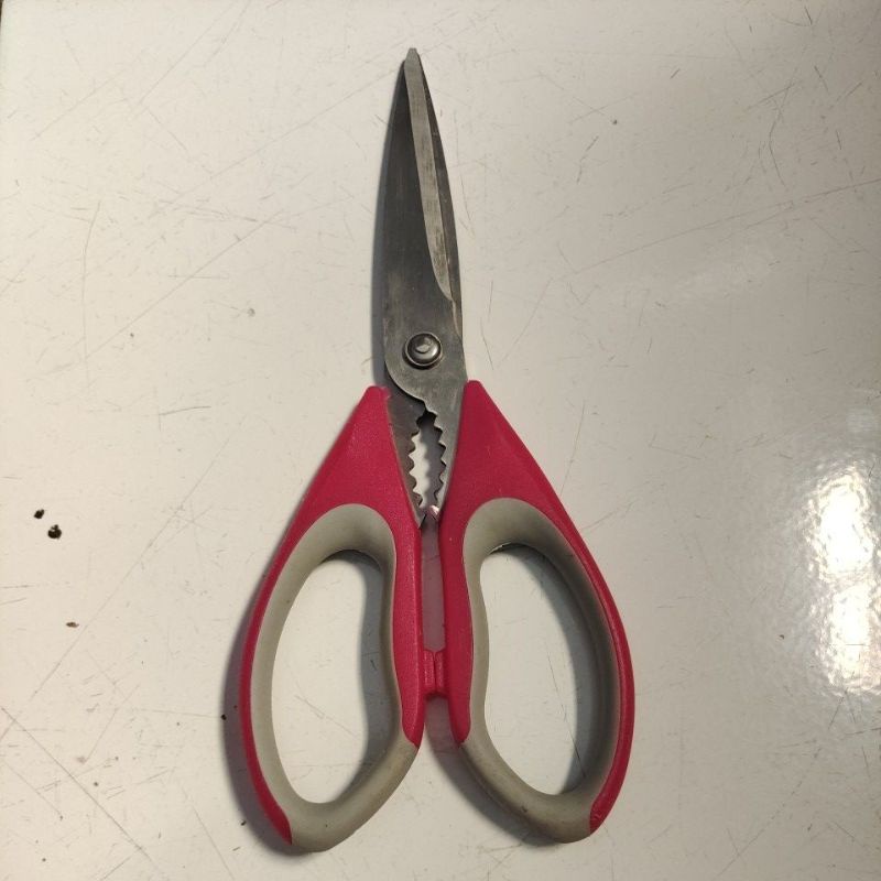 gunting mtifungsi jumbo pink / multi function kitchen scissors pink