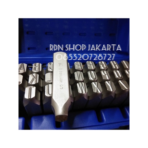 

Huruf Ketok 15 Mm original Masus Germany Stamp Punch Letter A - Z heavy duty