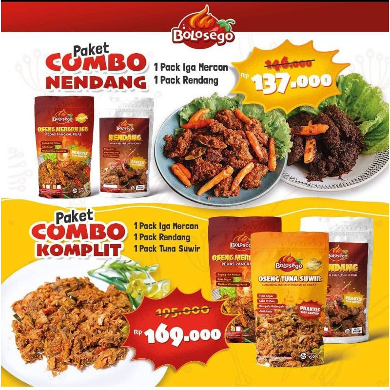 

Bolosego Paket Combo
