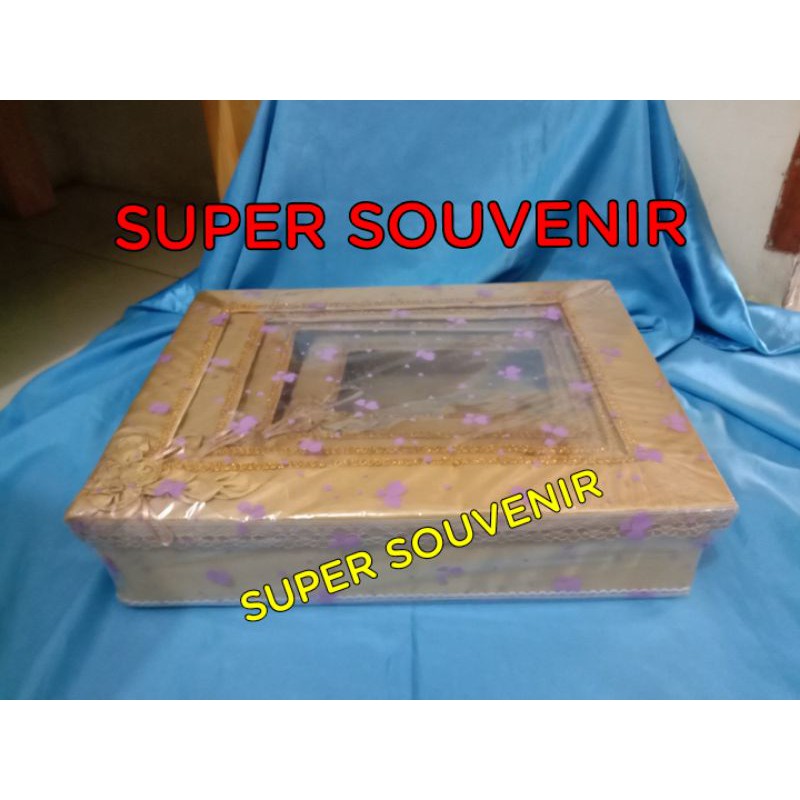 Kotak hantaran/seserahan tutup renda