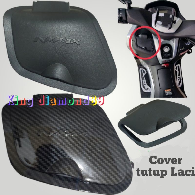 Cover tutup Laci Depan Buat motor new Nmax 2020-2022 Bahan plastik ABS