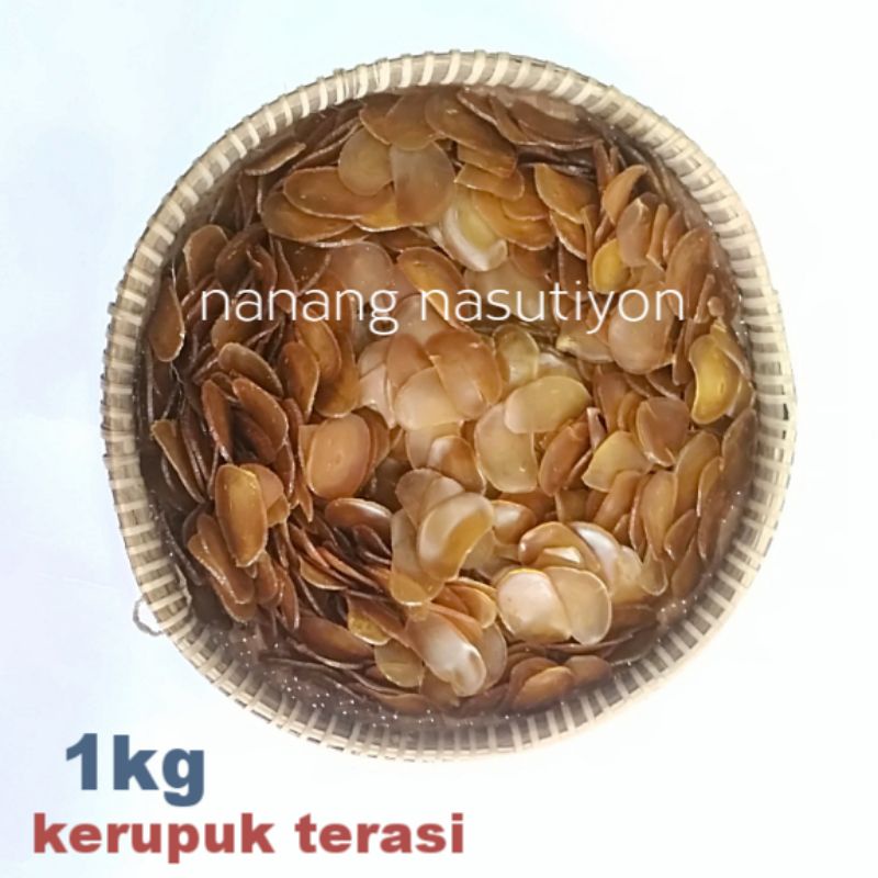 

Kerupuk krupuk terasi kecil mentah 1kg