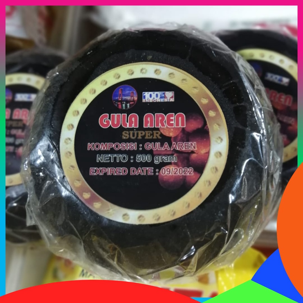 

Gula Aren Batok Asli Palembang 500 Gram Murni Merk Bebas