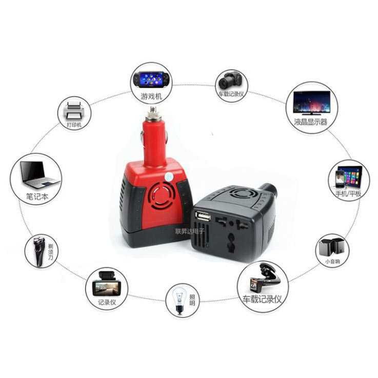 ADAPTOR CONVERTER INVERTER CHARGER MOBIL DC KE AC POWER INVERTER COLOKAN MOBIL AC AU PLUG 5V 220V CONVERTER PEMANTIK CAR KONVERTER SLOT CARGER LAPTOP