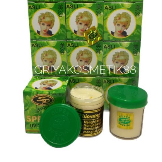 CREAM SP ORIGINAL HIJAU POT AAA LUSINAN