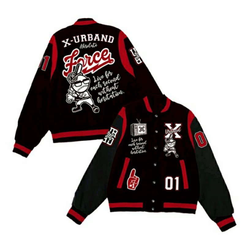X urband jaket varsity force university