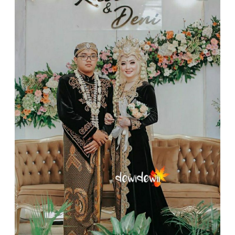 Sepasang Jarik Pengantin Wiru INSTAN, Motif Truntum manggar