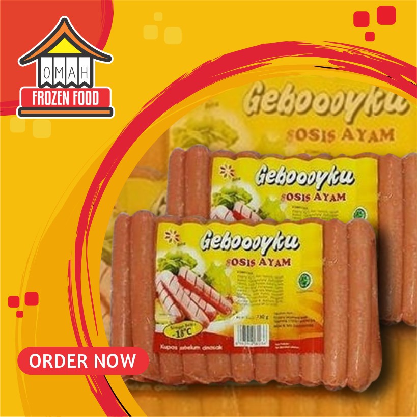 

Geboooyku Sosis Ayam 750gr Isi 30