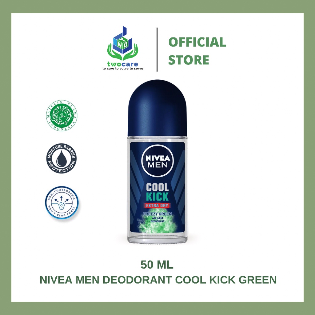 NIVEA MEN Deodorant Cool Kick Freezy Green Roll On 50ml