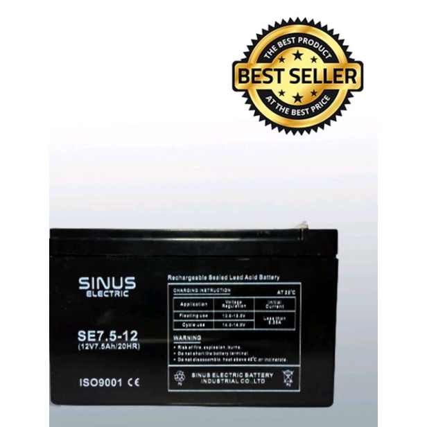 AKI KERING 12V 7.5A VRLA SINUS