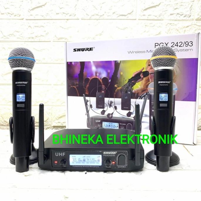 mic wireless shure PGX242 shure PGX 242 mic pegang pegang