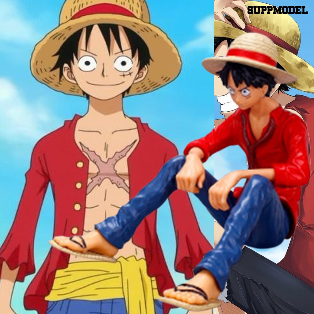 Mainan Action Figure Model Luffy Ekspresi Wajah Lucu Untuk Koleksi