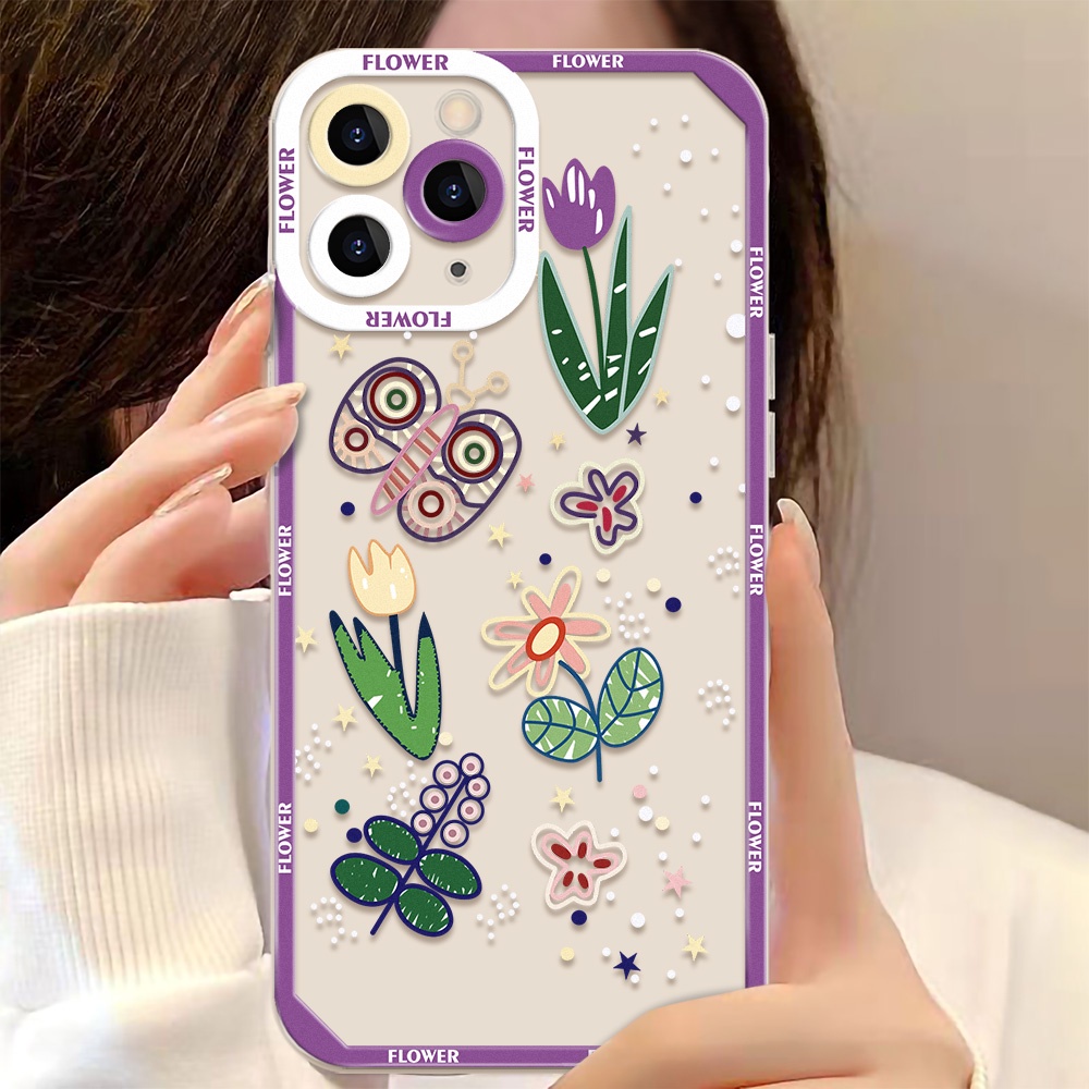 Soft Case TPU Transparan Motif Kartun Angel Eye Untuk iPhone 11 12 13 Pro Max X XR XS Max 13 12 Mini 7 8 Plus SE 2020 SE 2022