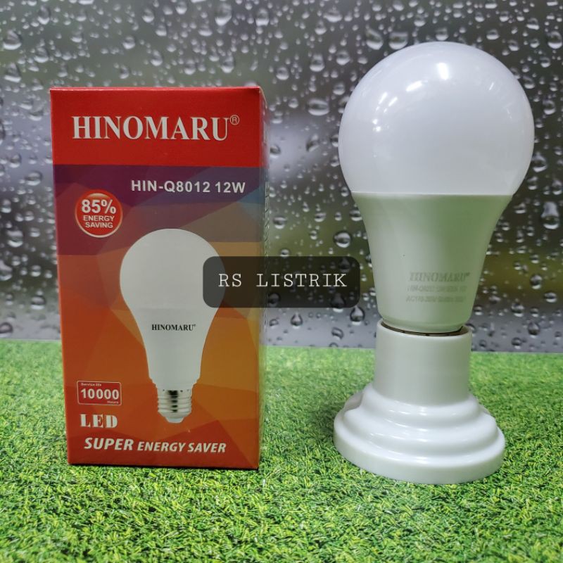 Lampu LED Hinomaru Bulb 12 Watt CAHAYA PUTIH COOL DAYLIGHT 6500K