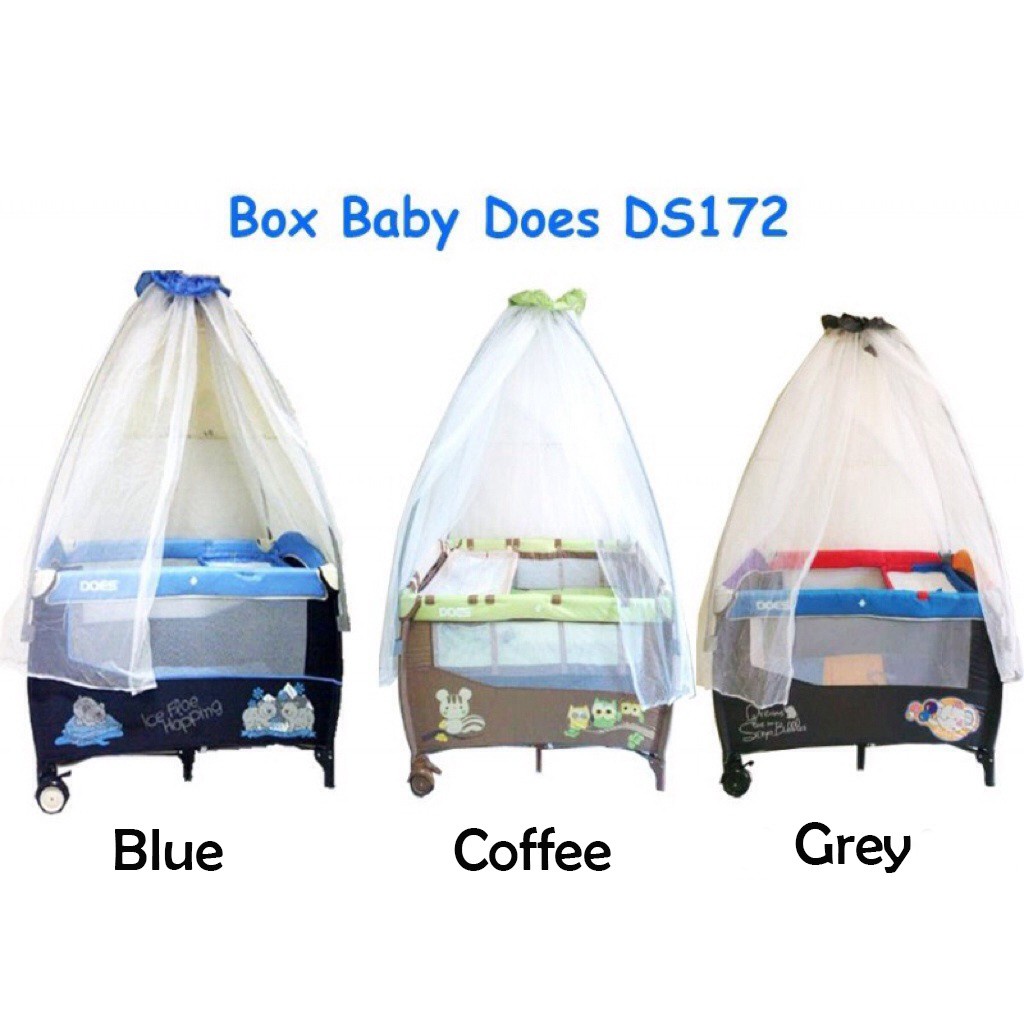 Makassar Baby Fair! Box Bayi Baby Does CH-171 172 Pakai Kelambu | Bisa Ayun | Bisa 2 Posisi Ketinggian