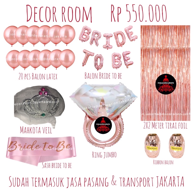 PAKET DEKOR ROOM | SUDAH TERMASUK JASA PASANG | JAKARTA